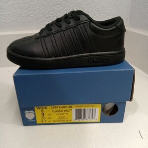 K-Swiss Classic Pro Infant's Black Shoes